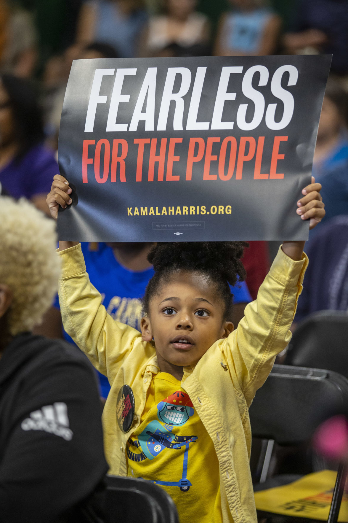 Kamala Harris campaigns in Greensboro